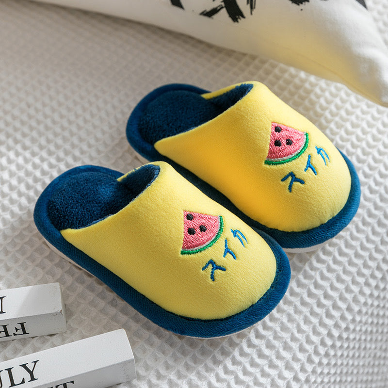 2025 Winter Children's Cotton Slippers Home Autumn/Winter Anti-Slip Baby Indoor Boys and Girls Warm Cotton Slippers Wholesale