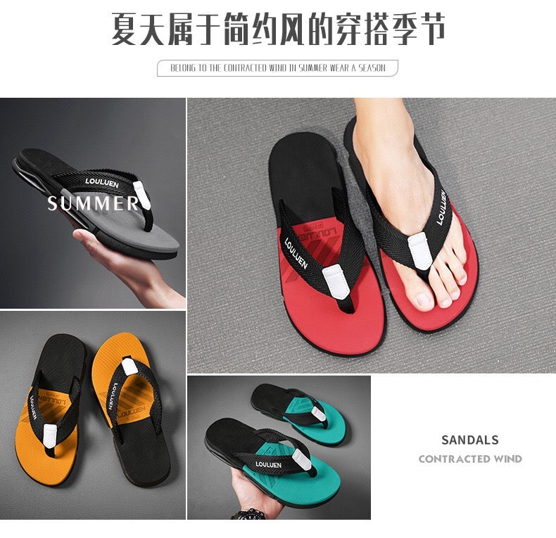 2025 flip flops men's beach slippers for summer outdoor wear, complete in all sizes