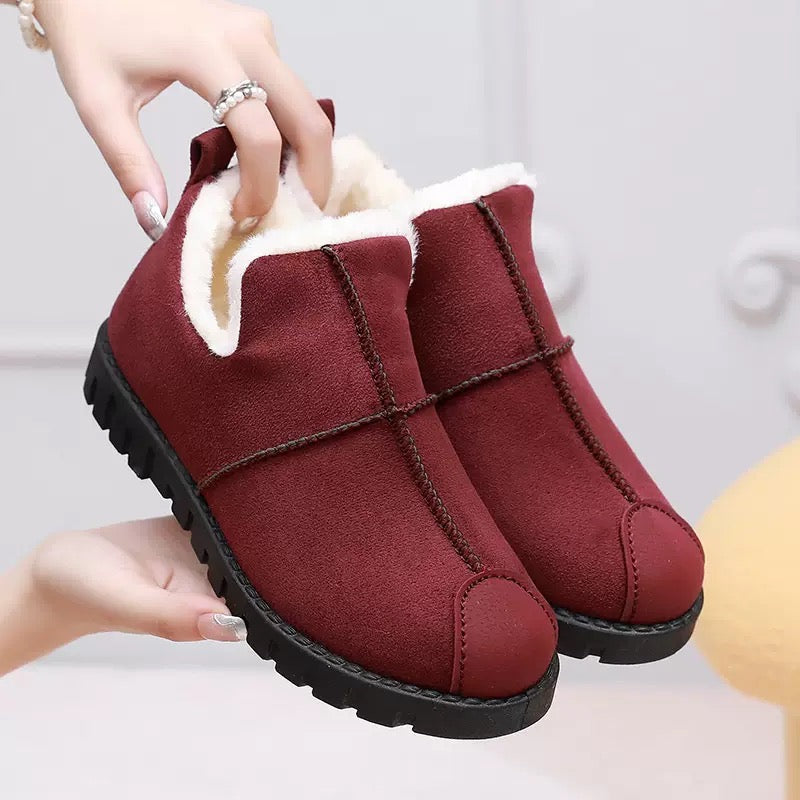 2025 New Women Winter Snow Boots Cotton Shoes, Thicken & Warm Shoes For Mother