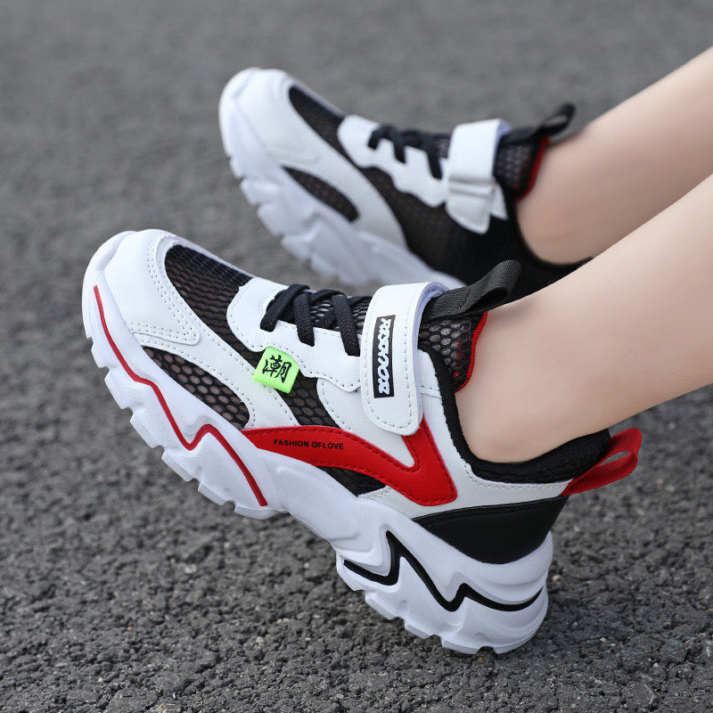 Children's velvet sports shoes 2024 autumn and winter new Korean version girls' warm cotton shoes boys' casual soft soled Forrest Gump shoes