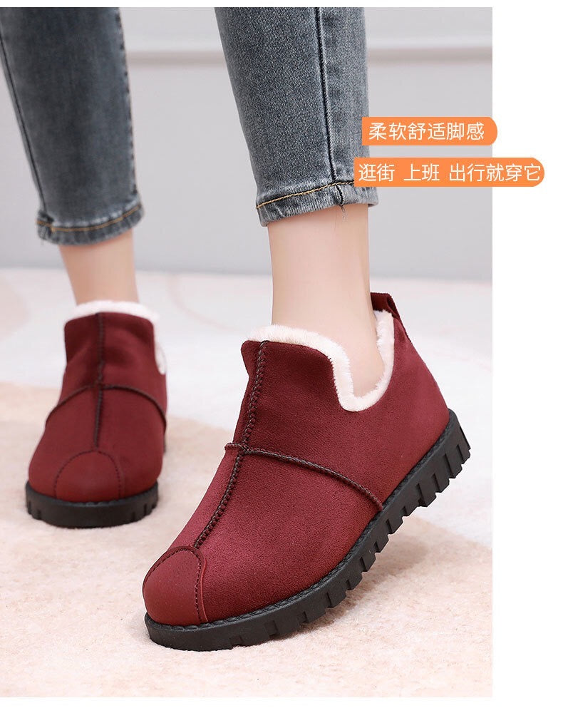 2025 New Women Winter Snow Boots Cotton Shoes, Thicken & Warm Shoes For Mother