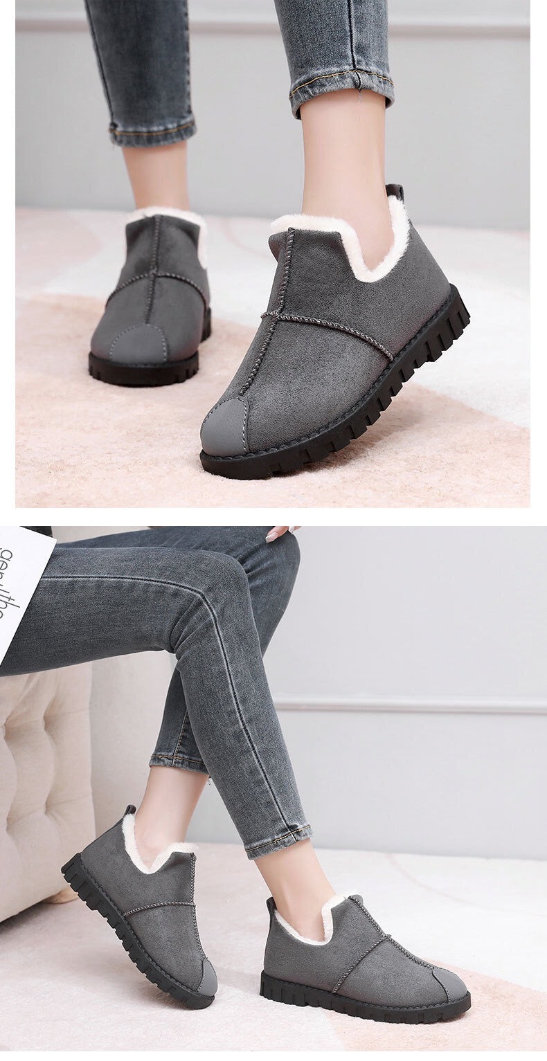 2025 New Women Winter Snow Boots Cotton Shoes, Thicken & Warm Shoes For Mother