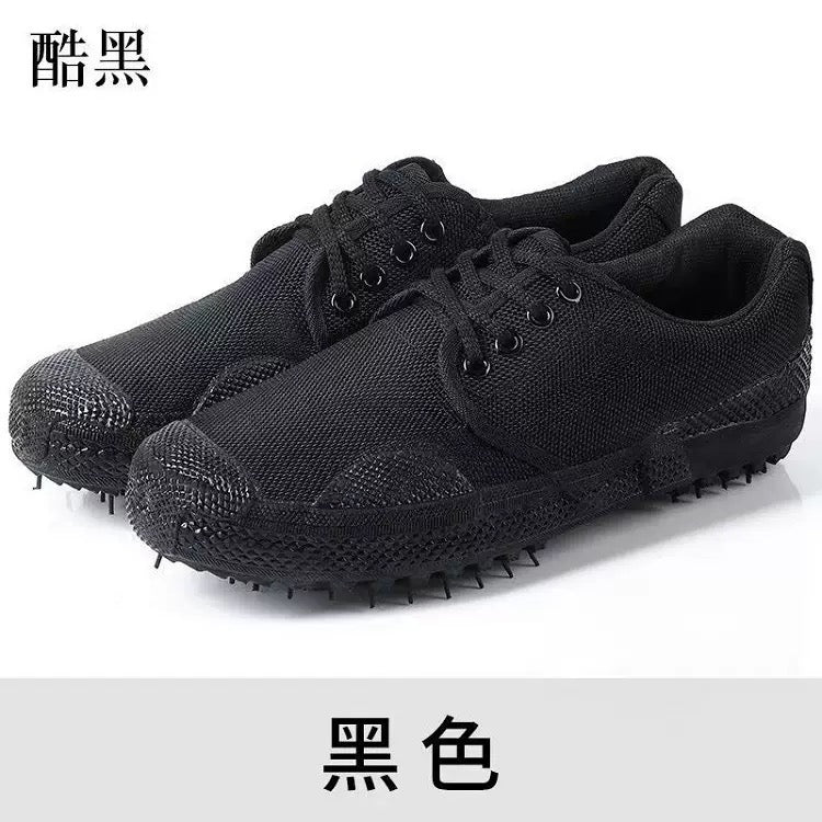 Release shoes camouflage rubber sole men's low top black labor rubber sole labor protection training yellow rubber shoes wholesale & Retails