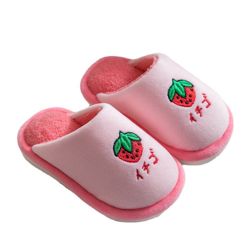 2025 Winter Children's Cotton Slippers Home Autumn/Winter Anti-Slip Baby Indoor Boys and Girls Warm Cotton Slippers Wholesale