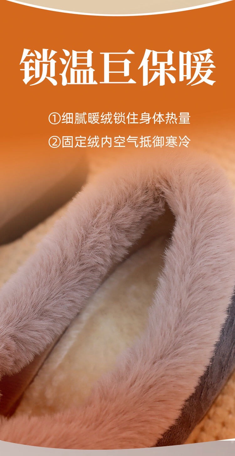 Old Beijing cloth shoes, cotton shoes, embroidered bag heels, middle-aged and elderly hairy shoes, warm ethnic style, comfortable soft soled, mom cotton shoes